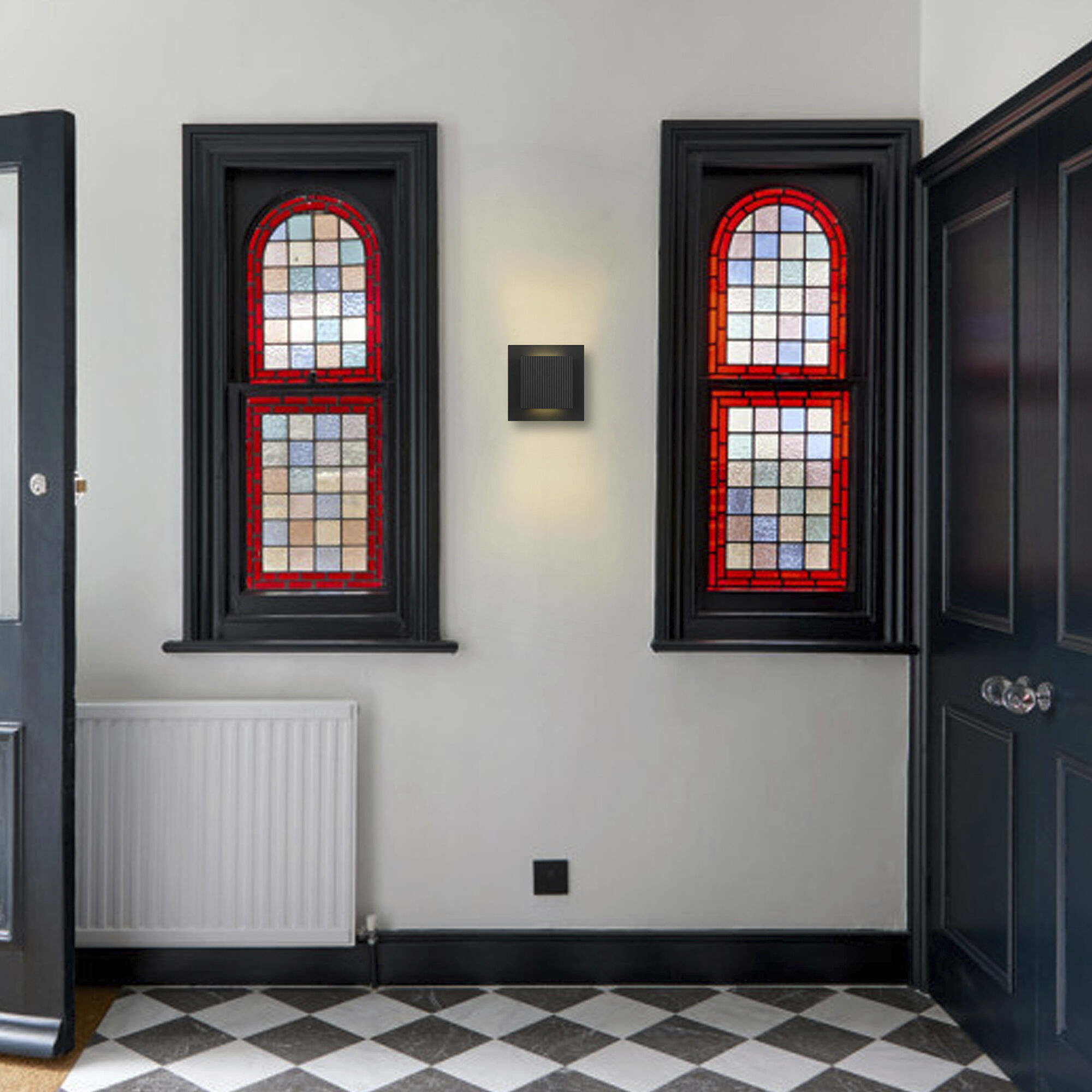 Miami LED 8 inch Sand Black Outdoor Wall Sconce